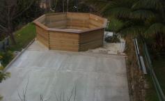 Installation piscine bois